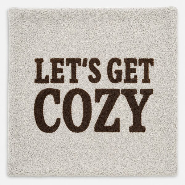 Sinsay - Dekorativna navlaka za jastuk s natpisom „Let's get cozy“