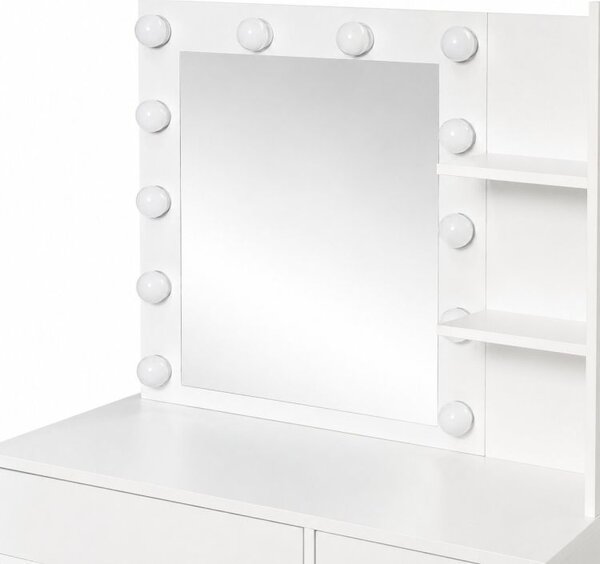 Elegantni LED toaletni stolić s tabureom