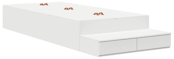 Krevet s ladicama s ladicama Bijelo 100 cm Konstruirano drvo - Bijela / 100 cm