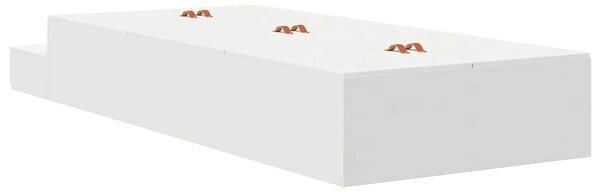 Krevet s ladicama s ladicama Bijelo 100 cm Konstruirano drvo - Bijela / 100 cm