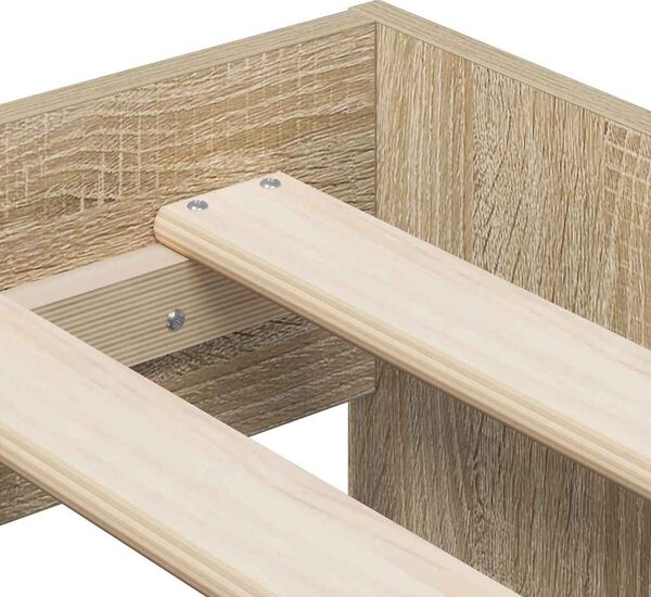 Krevet s ladicama Sonoma hrast 75 cm Konstruirano drvo - Smeđa / 75 cm