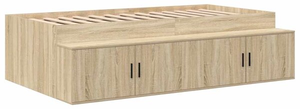 Krevet s ladicama Sonoma hrast 75 cm Konstruirano drvo - Smeđa / 75 cm