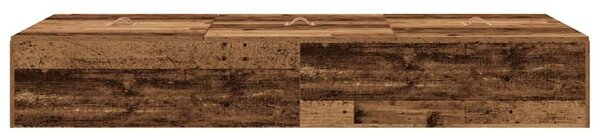 Krevet s ladicama Staro drvo 70 x 190 cm Konstruirano drvo - Smeđa / 70 x 190 cm