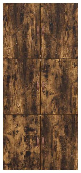 Krevet s ladicama Dimljeni hrast 70 x 190 cm Konstruirano drvo - Smeđa / 70 x 190 cm