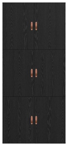 Krevet s ladicama Crni hrast 70 x 190 cm Konstruirano drvo - Crna / 70 x 190 cm