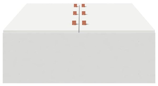 Krevet s ladicama Bijelo 100 x 200 cm Konstruirano drvo - Bijela / 100 x 200 cm