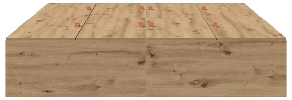 Krevet s ladicama s pohranom Umjetnički hrast 150 x 200 cm - Smeđa / 150 x 200 cm