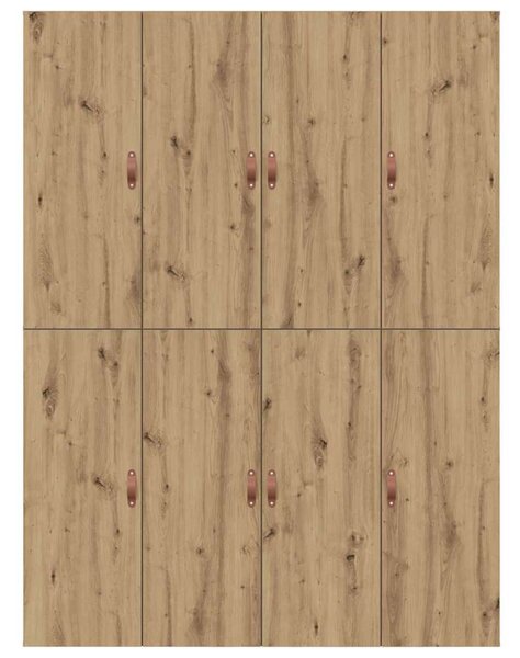 Krevet s ladicama s pohranom Umjetnički hrast 150 x 200 cm - Smeđa / 150 x 200 cm
