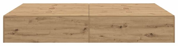 Krevet s ladicama s pohranom Umjetnički hrast 150 x 200 cm - Smeđa / 150 x 200 cm