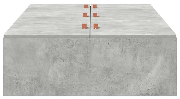 Krevet s ladicama Betonski sivi 80 x 200 cm Konstruirano drvo - Siva / 80 x 200 cm