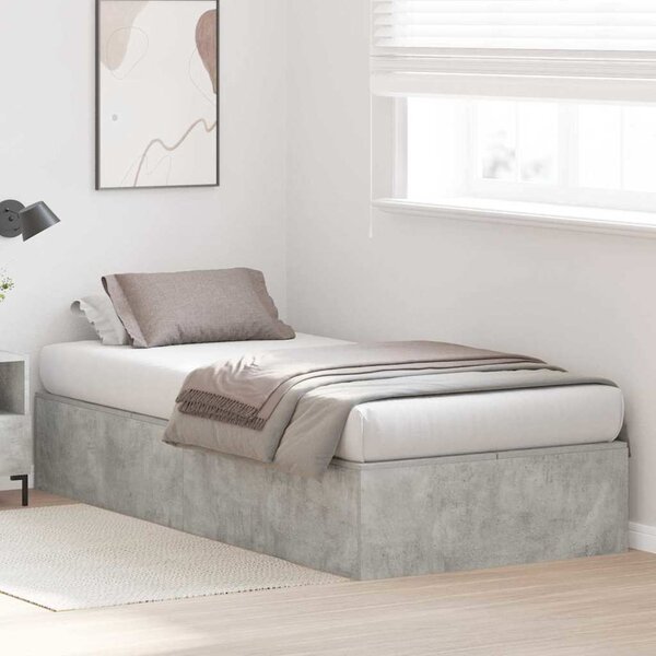Krevet s ladicama Betonski sivi 80 x 200 cm Konstruirano drvo - Siva / 80 x 200 cm