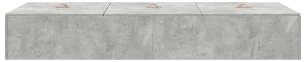 Krevet s ladicama Betonski sivi 80 x 200 cm Konstruirano drvo - Siva / 80 x 200 cm