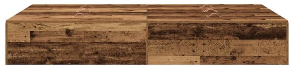 Krevet s ladicama Staro drvo 120 x 200 cm Konstruirano drvo - Smeđa / 120 x 200 cm