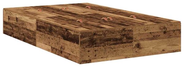 Krevet s ladicama Staro drvo 120 x 200 cm Konstruirano drvo - Smeđa / 120 x 200 cm