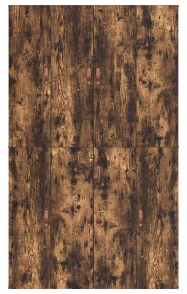 Krevet s ladicama Dimljeni hrast 120 x 190 cm Konstruirano drvo - Smeđa / 120 x 190 cm