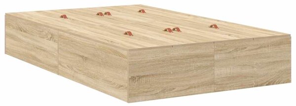 Krevet s ladicama Sonoma hrast 120 x 200 cm Konstruirano drvo - Smeđa / 120 x 200 cm