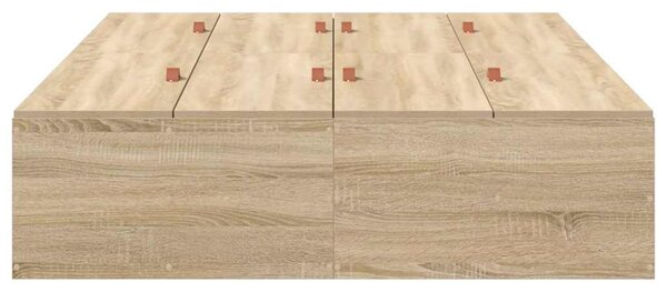 Krevet s ladicama Sonoma hrast 120 x 200 cm Konstruirano drvo - Smeđa / 120 x 200 cm