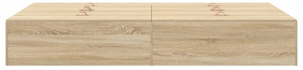 Krevet s ladicama Sonoma hrast 120 x 200 cm Konstruirano drvo - Smeđa / 120 x 200 cm