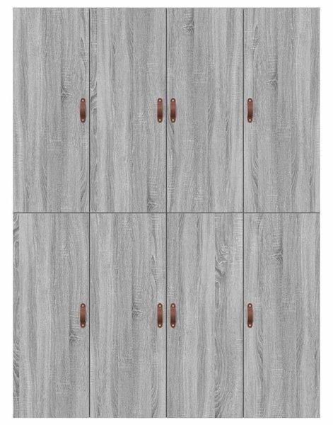 Krevet s ladicama Siva Sonoma 135 x 190 cm Konstruirano drvo - Siva / 135 x 190 cm