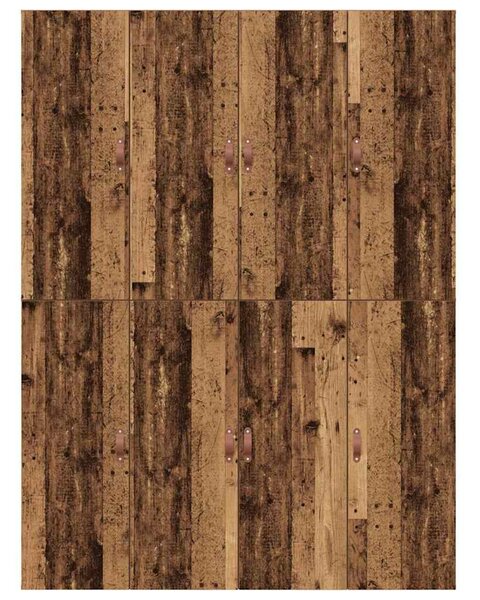 Krevet s ladicama Staro drvo 135 x 190 cm Konstruirano drvo - Smeđa / 135 x 190 cm