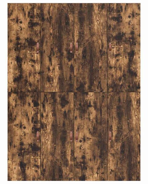 Krevet s ladicama Dimljeni hrast 135 x 190 cm Konstruirano drvo - Smeđa / 135 x 190 cm