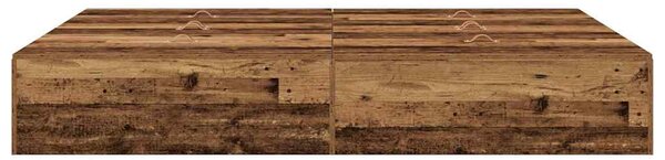 Krevet s ladicama Staro drvo 135 x 190 cm Konstruirano drvo - Smeđa / 135 x 190 cm