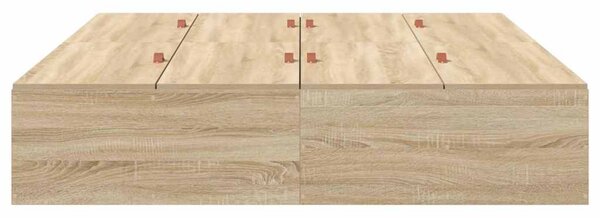 Krevet s ladicama Sonoma hrast 150 x 200 cm Konstruirano drvo - Smeđa / 150 x 200 cm