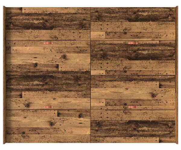 Krevet s ladicama Staro drvo 140 x 190 cm Konstruirano drvo - Smeđa / 140 x 190 cm