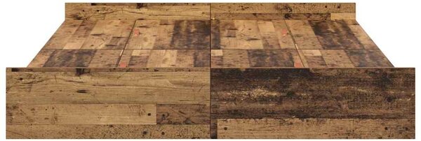 Krevet s ladicama Staro drvo 140 x 190 cm Konstruirano drvo - Smeđa / 140 x 190 cm
