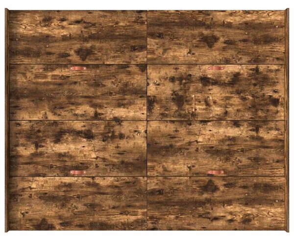 Krevet s ladicama Dimljeni hrast 140 x 200 cm Konstruirano drvo - Smeđa / 140 x 200 cm