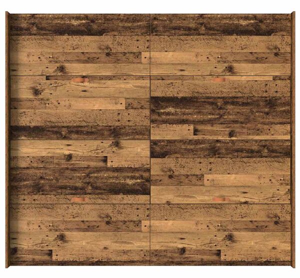 Krevet s ladicama Staro drvo 200 x 200 cm Konstruirano drvo - Smeđa / 200 x 200 cm