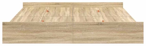 Krevet s ladicama Sonoma hrast 180 x 200 cm Konstruirano drvo - Smeđa / 180 x 200 cm