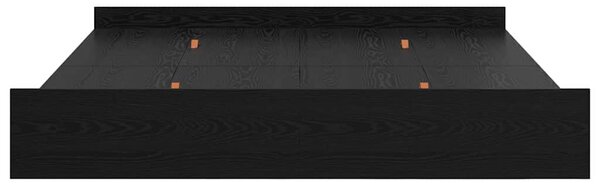 Krevet s ladicama Crni hrast 180 x 200 cm Konstruirano drvo - Crna / 180 x 200 cm