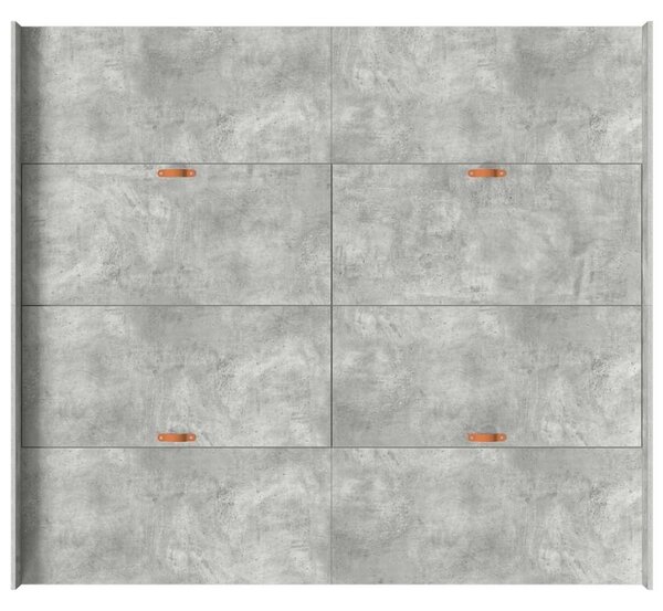 Krevet s ladicama Betonski sivi 180 x 200 cm Konstruirano drvo - Siva / 180 x 200 cm