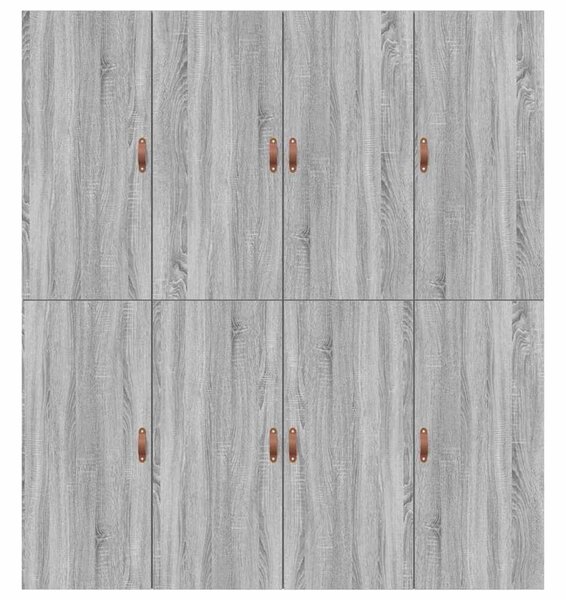 Krevet s ladicama Siva Sonoma 200 x 200 cm Konstruirano drvo - Siva / 200 x 200 cm