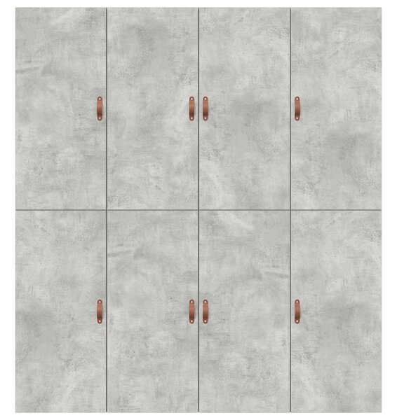 Krevet s ladicama Betonski sivi 200 x 200 cm Konstruirano drvo - Siva / 200 x 200 cm