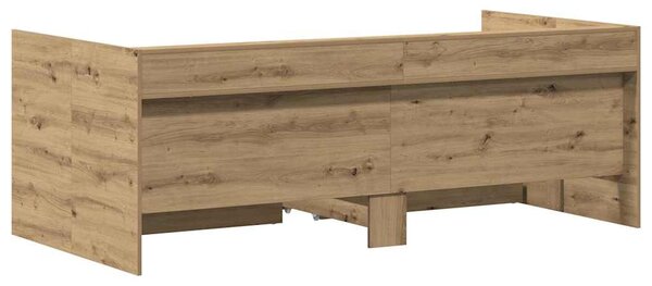 Krevet na dan Umjetnički hrast 75 x 190 cm Konstruirano drvo - Smeđa / 75 x 190 cm
