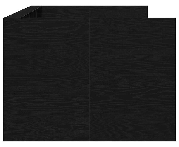 Krevet na dan Crni hrast 75 x 190 cm Konstruirano drvo - Crna / 75 x 190 cm