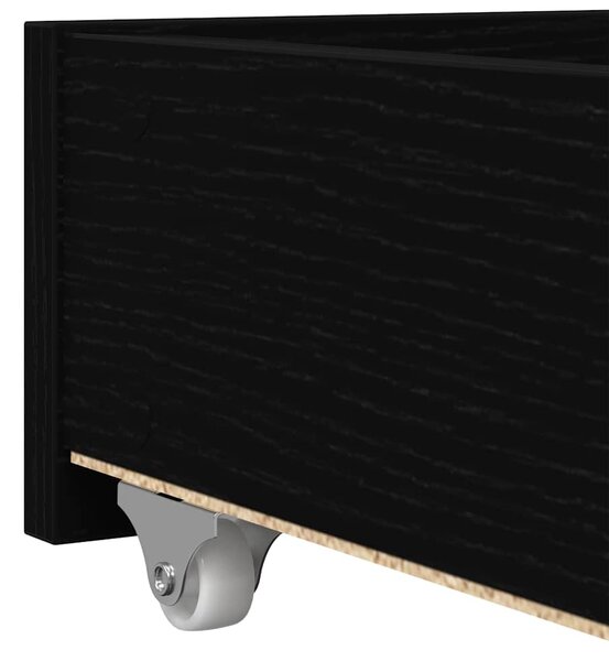 Krevet na dan Crni hrast 75 x 190 cm Konstruirano drvo - Crna / 75 x 190 cm