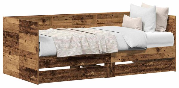 Krevet na dan Staro drvo 75 x 190 cm Konstruirano drvo - Smeđa / 75 x 190 cm