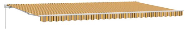 Skrovita tenda Šareni 600 × 300 cm Poliester i aluminij - Višebojno / 600 × 300 cm