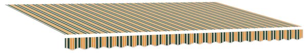 Nadstrešnica Šareni 500 × 300 cm Poliester i metal - Višebojno / 500 × 300 cm