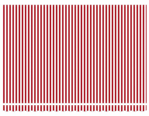 Skrovita tenda Crvena i bijela 450 × 300 cm Tkanina i čelik - Crvena / 450 × 300 cm
