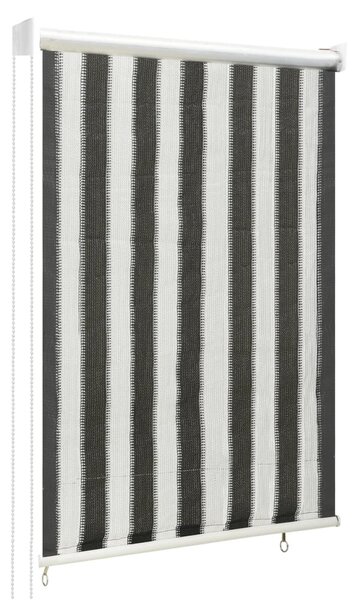 VidaXL 312679 Outdoor Roller Blind 60x140 cm Anthracite and White Stripe