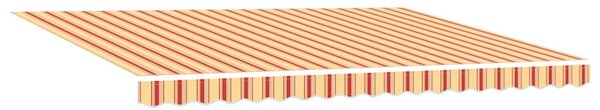 Skrovita tenda Žuta i narančasta 450 × 300 cm Tkanina i čelik - Žuta / 450 × 300 cm