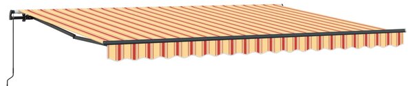 Skrovita tenda Žuta i narančasta 450 × 300 cm Poliester i čelik - Žuta / 450 × 300 cm