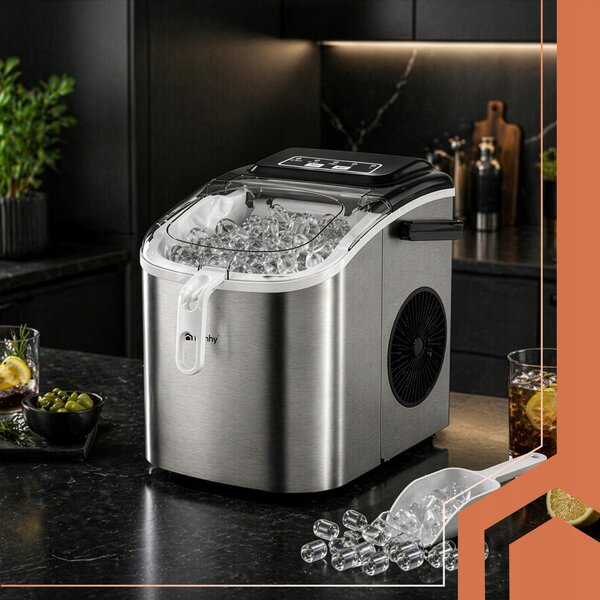 Barski aparat za izdelavo ledenih kock 1200ml ledomat inox akcija