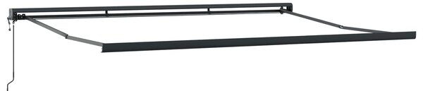 Skrovita tenda Zelena i bijela 400 ×350 cm tkanina - Zelena / 400 ×350 cm