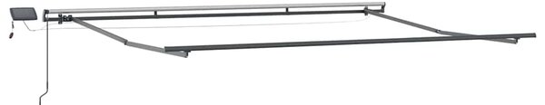 Skrovita tenda Bijelo 400 ×300 cm tkanina - Bijela / 400 ×300 cm