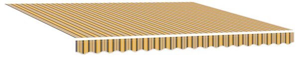 Nadstrešnica 400 × 300 cm Poliester - Crna / 400 × 300 cm